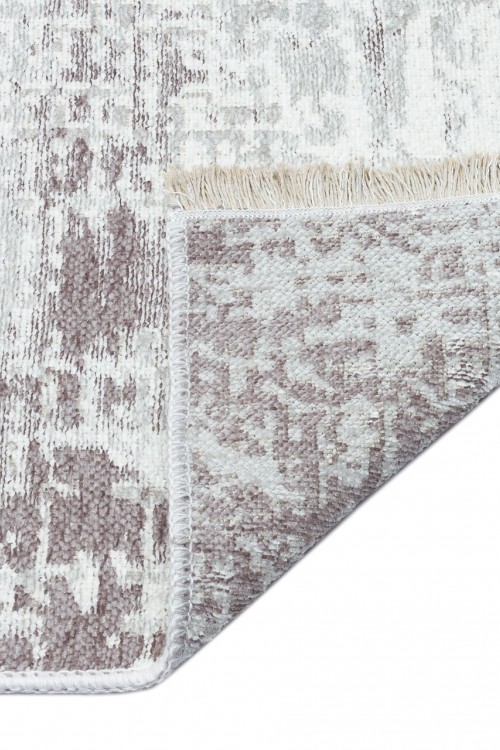 Eko Halı NOA NK 01 CREAM GREY Hav Toz Vermez Yıkanabilir Çift Taraflı İnce Modern İskandinav Kilim