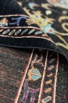 Türk El Düğümlü Madalyon Desenli El Dokuma Kilim