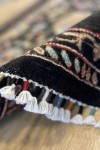 Türk El Düğümlü Madalyon Desenli El Dokuma Kilim