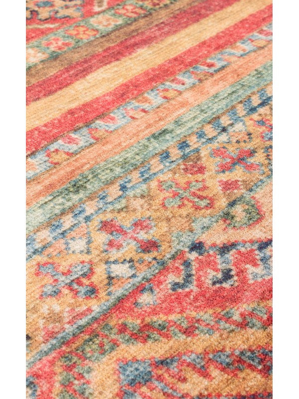 Eko halı-ANTIQUE ATK 05 MULTY-Kolay kullanımlı Kaymaz Karabağ ve Antik Desenlere Sahip Yıkanabilir Makine Halısı Eko halı-ANTIQUE ATK 05 MULTY-Kolay kullanımlı Kaymaz Karabağ ve Antik Desenlere Sahip Yıkanabilir Makine Halısı
