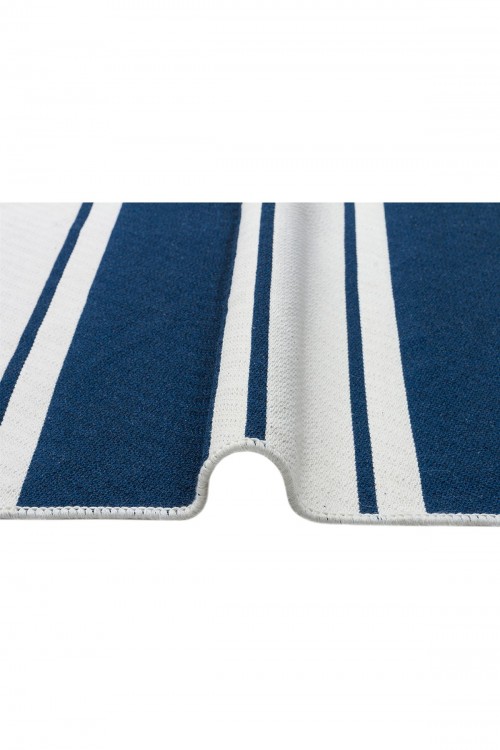 Eko Halı-ARYA AR 12 MARINE-Yıkanabilir Çift Taraflı Modern Desenli Dokuma Kilim