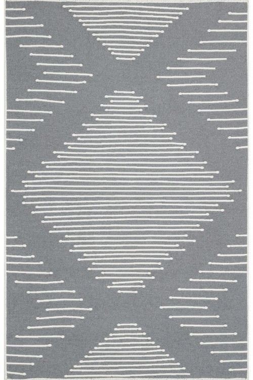 Eko Halı-ARYA AR 15 GREY-Yıkanabilir Çift Taraflı Modern Desenli Dokuma Kilim