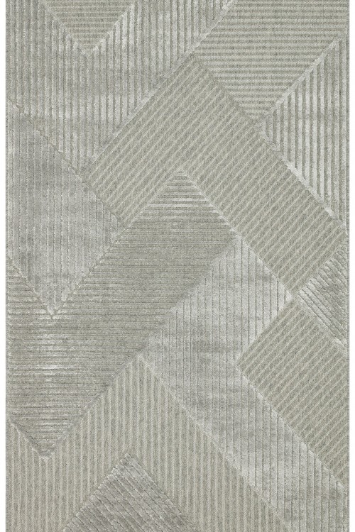 ZENITH ZNT 01 GREY Yüksek Alçak Dokulu Naturel Yün ve Viskon Modern Dokuma Halı