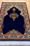 170 Tarak İran İpek Seccade - Lacivert