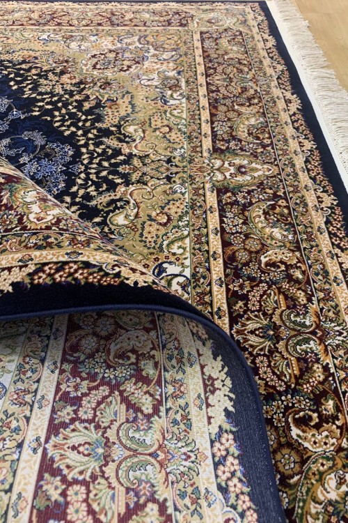 Artemis Silk 05158C Krem Lacivert Halı
