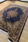 Artemis Silk 05158C Krem Lacivert Halı