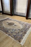Artemis Silk 05156C Krem Mavi Halı