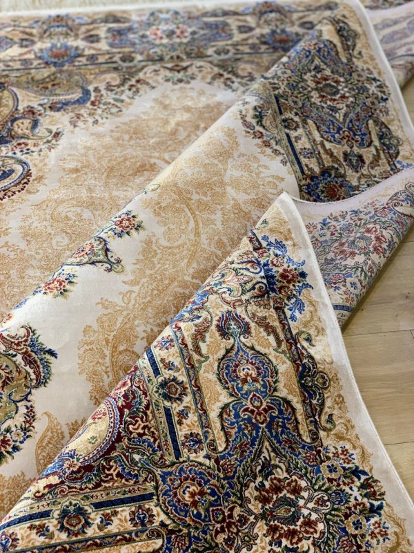 Artemis Silk 05156C Krem Mavi Halı